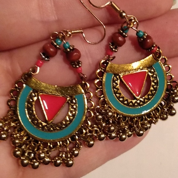 Bohemian earrings - Picture 2 of 2